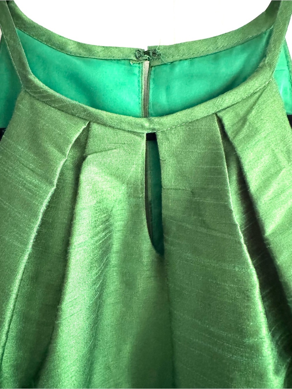 Alfred Sung Women’s' Emerald Green Fit-and-Flare Dress - Picture 3 of 8